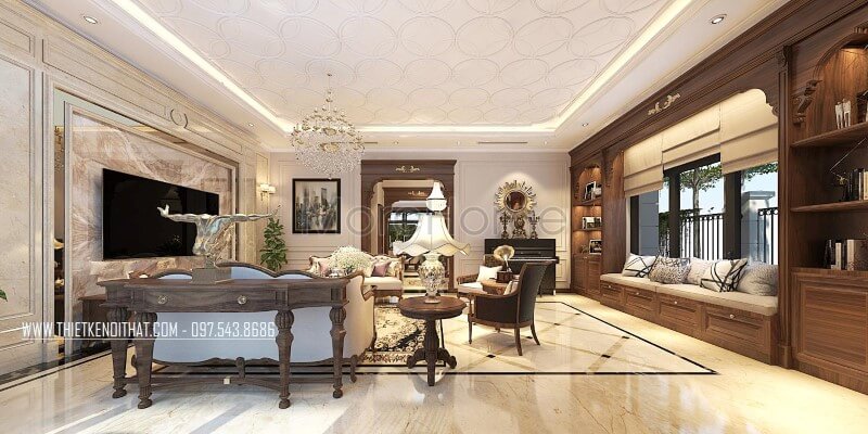  Khám phá những thiết kế nội thất biệt thự đẹp ấm cúng, sang trọng