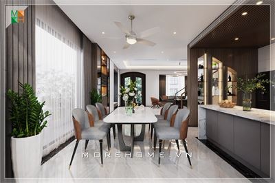 Hình ảnh nội thất biệt thự ấn tượng do MoreHome hoàn thiện