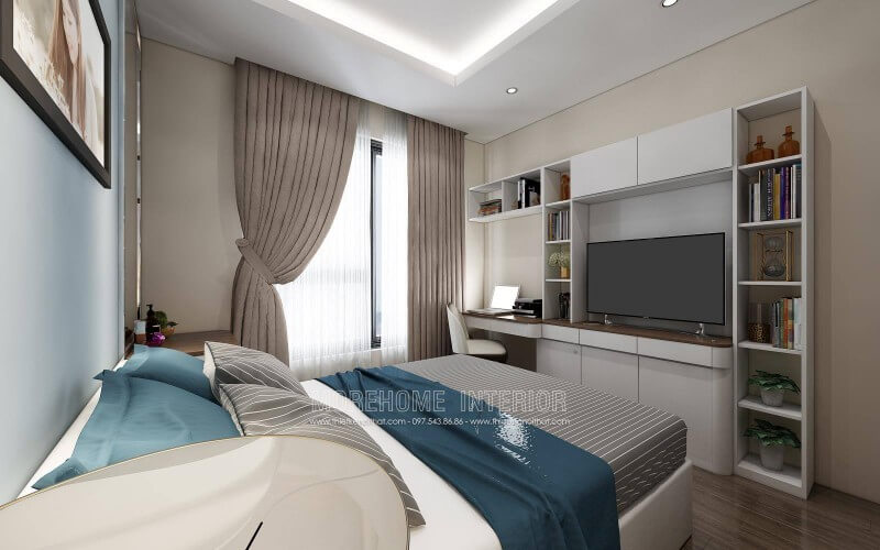 Thiết kế nội thất phòng ngủ bé trai sáng tạo và năng động Mẫu nội thất chung cư đẹp
