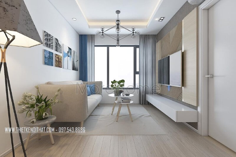 Bộ sofa bọc vải hiện đại được nhiều khách hàng lựa chọn cho căn hộ chung cư của mình Mẫu nội thất chung cư đẹp